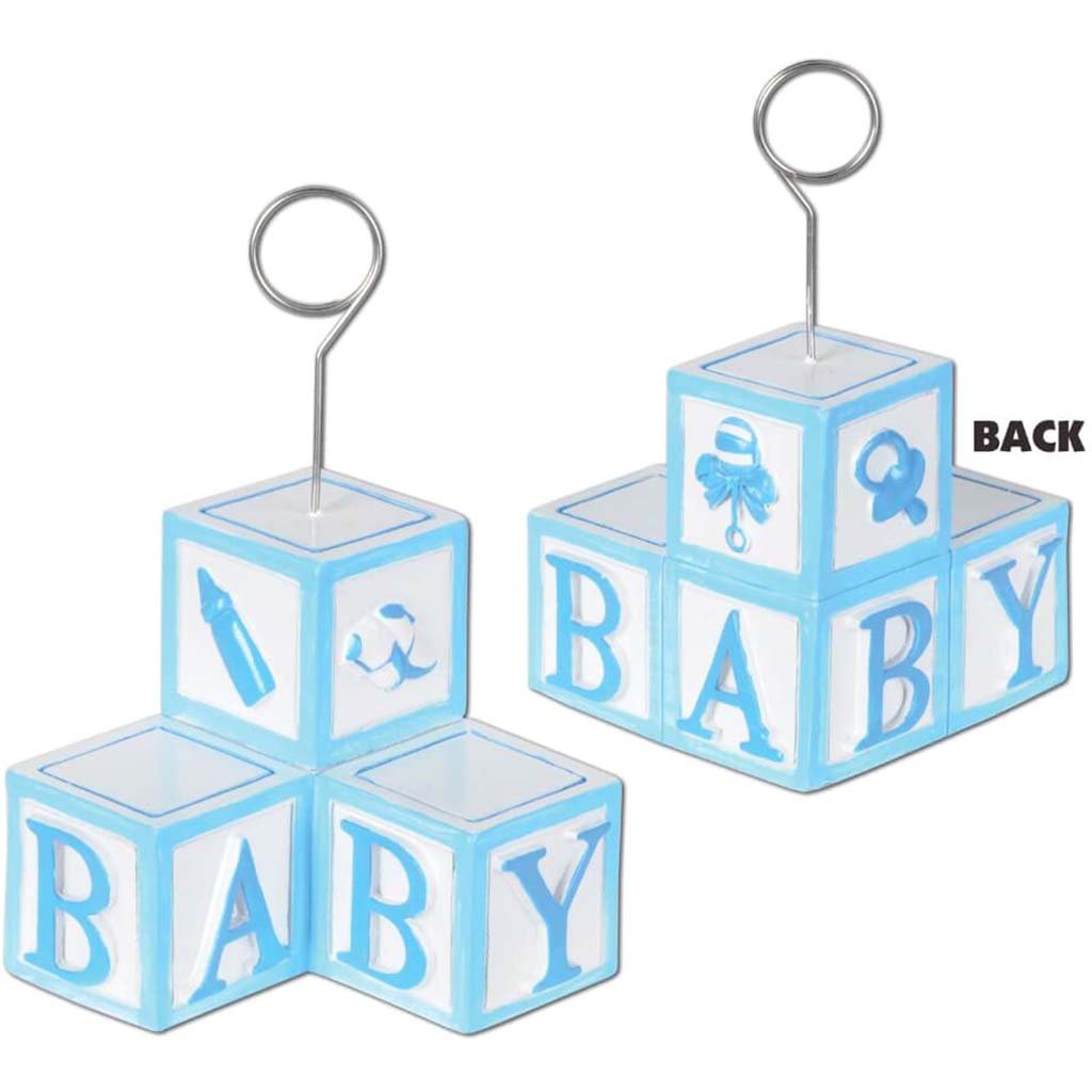 Photo/Balloon Holder Baby Blocks 