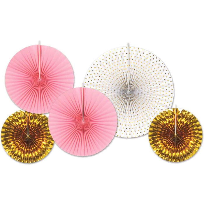 Decorative Fans Paper & Foil Assorted 