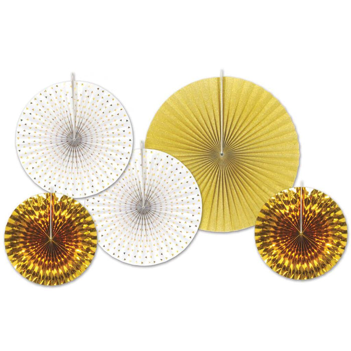 Decorative Fans Paper & Foil Assorted 