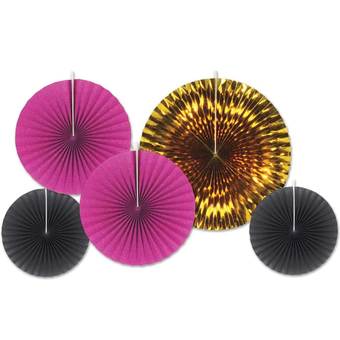 Decorative Fans Paper & Foil Assorted 