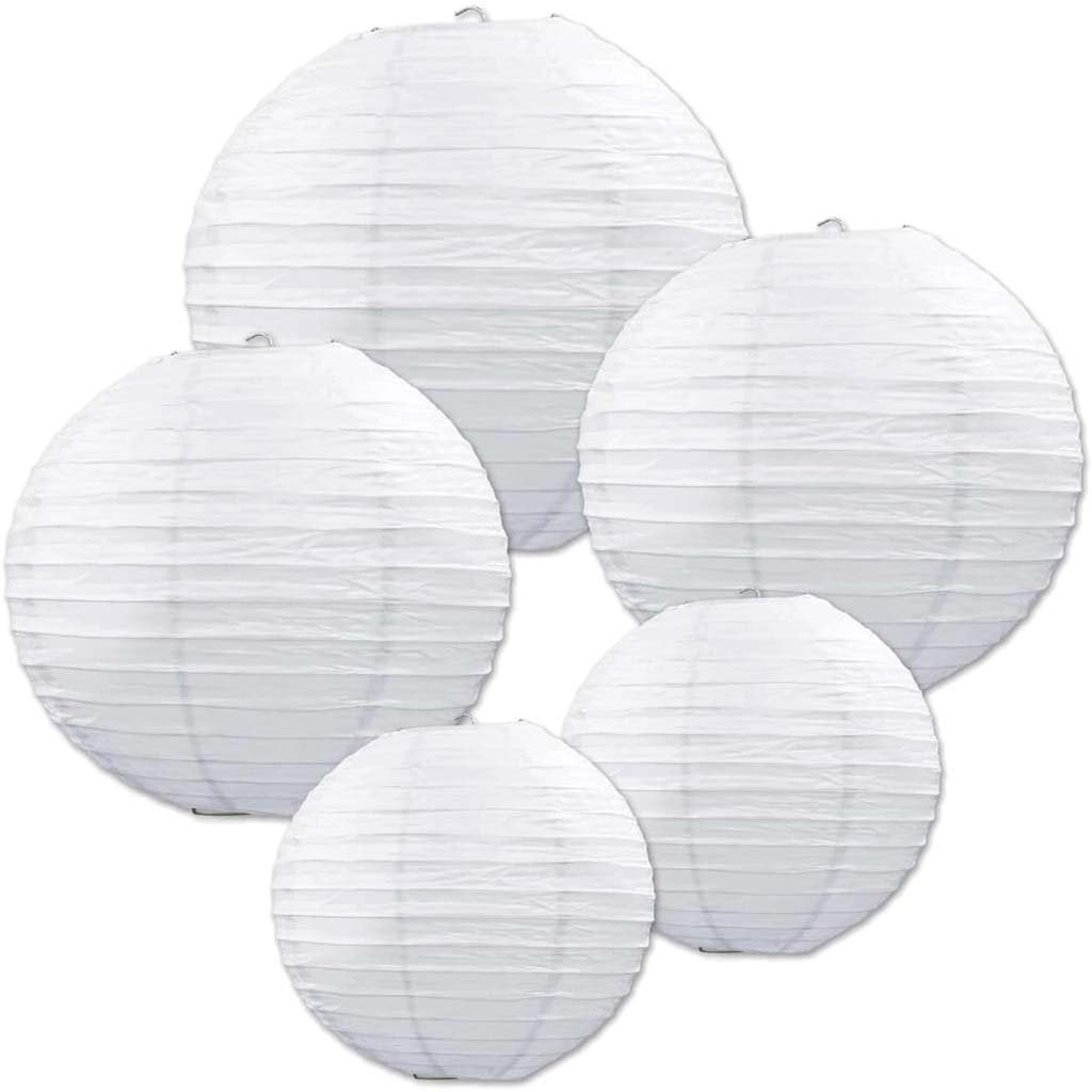 Paper Lantern Assortment White 