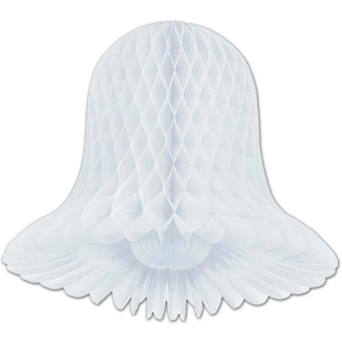 Tissue Paper Bells 9in White 