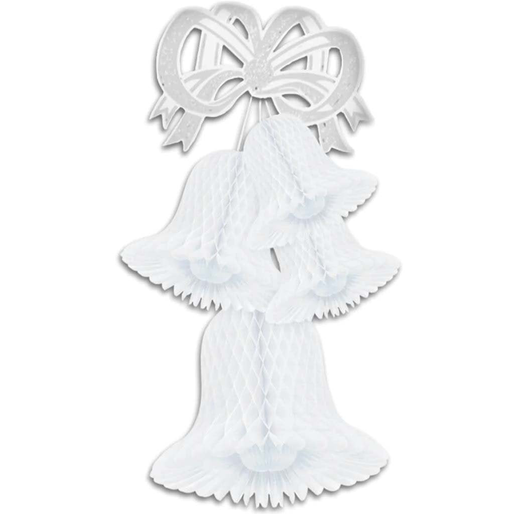 Tissue Bells 20in White Cluster 