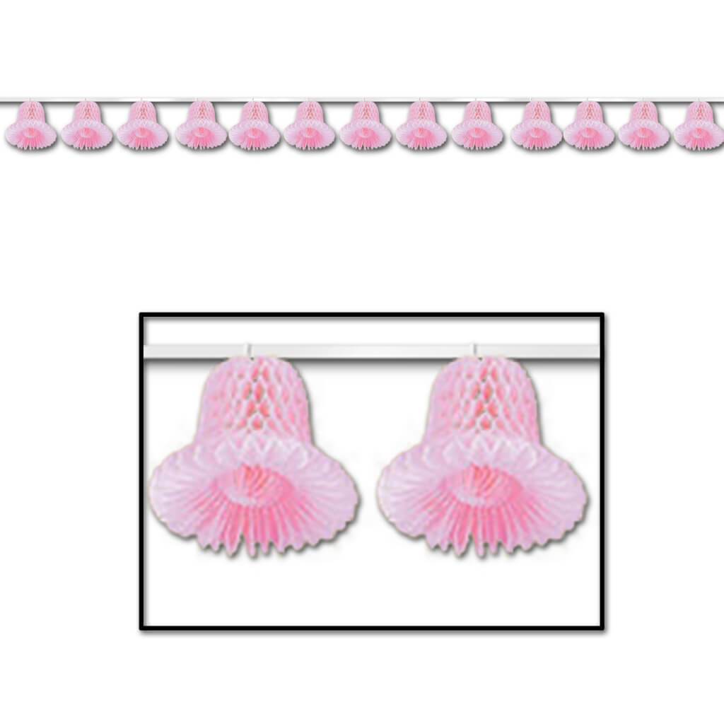 Tissue Bell Streamer Pink 