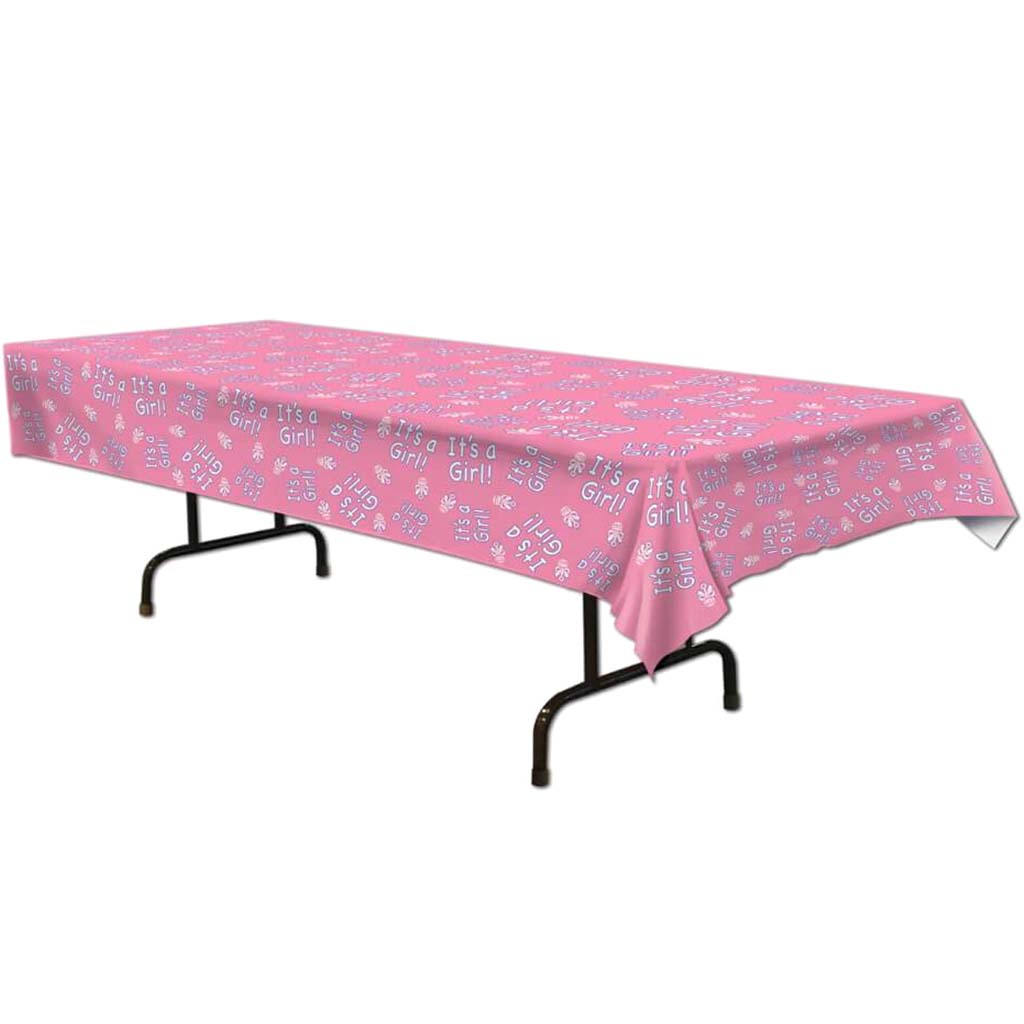 It&#39;s A Girl! Rectangular Tablecover 54in x 108in 