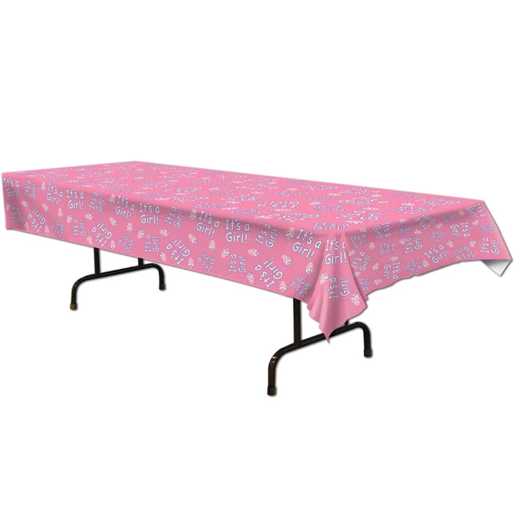 It's A Girl! Rectangular Tablecover 54in x 108in 