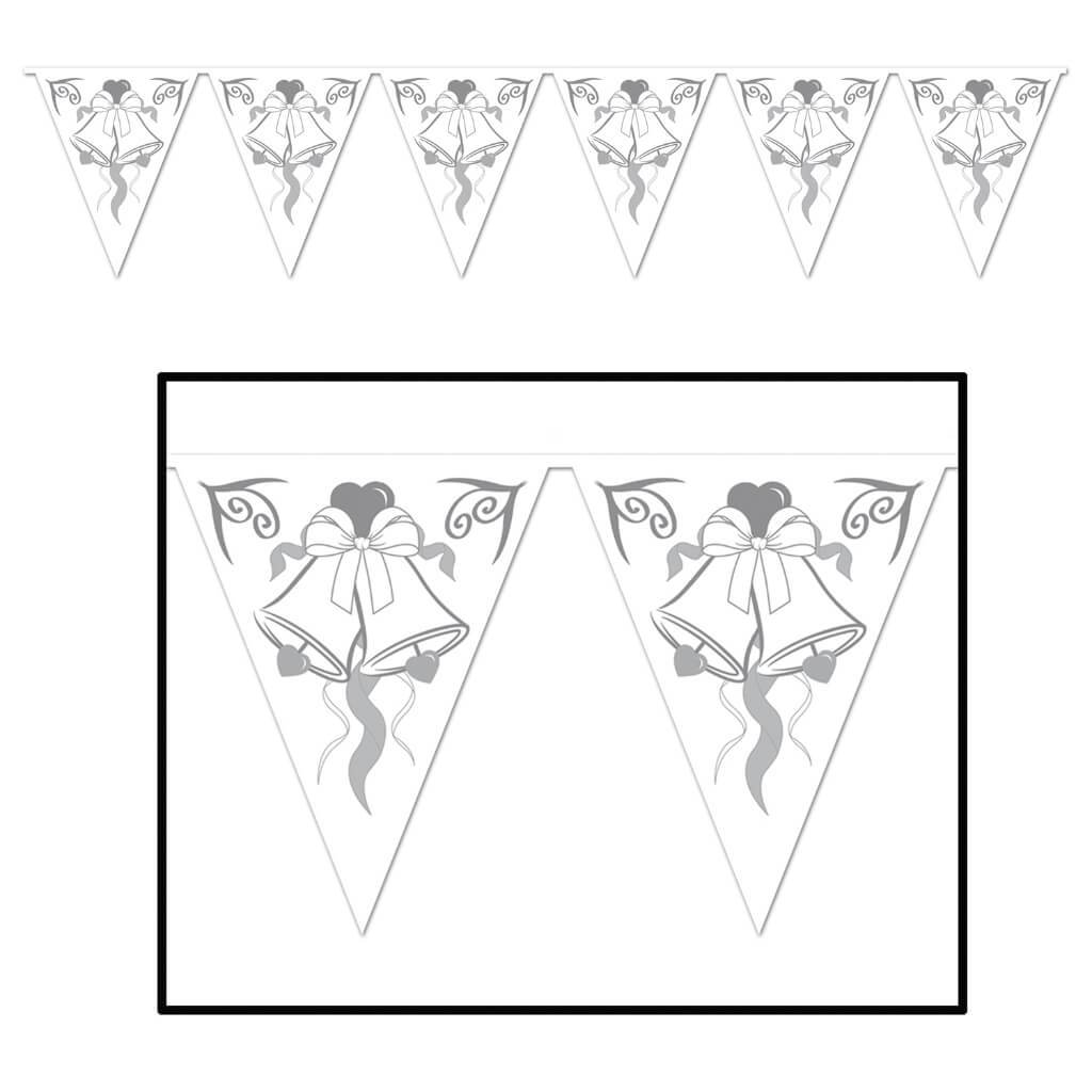 Wedding Bells Pennant Banner 