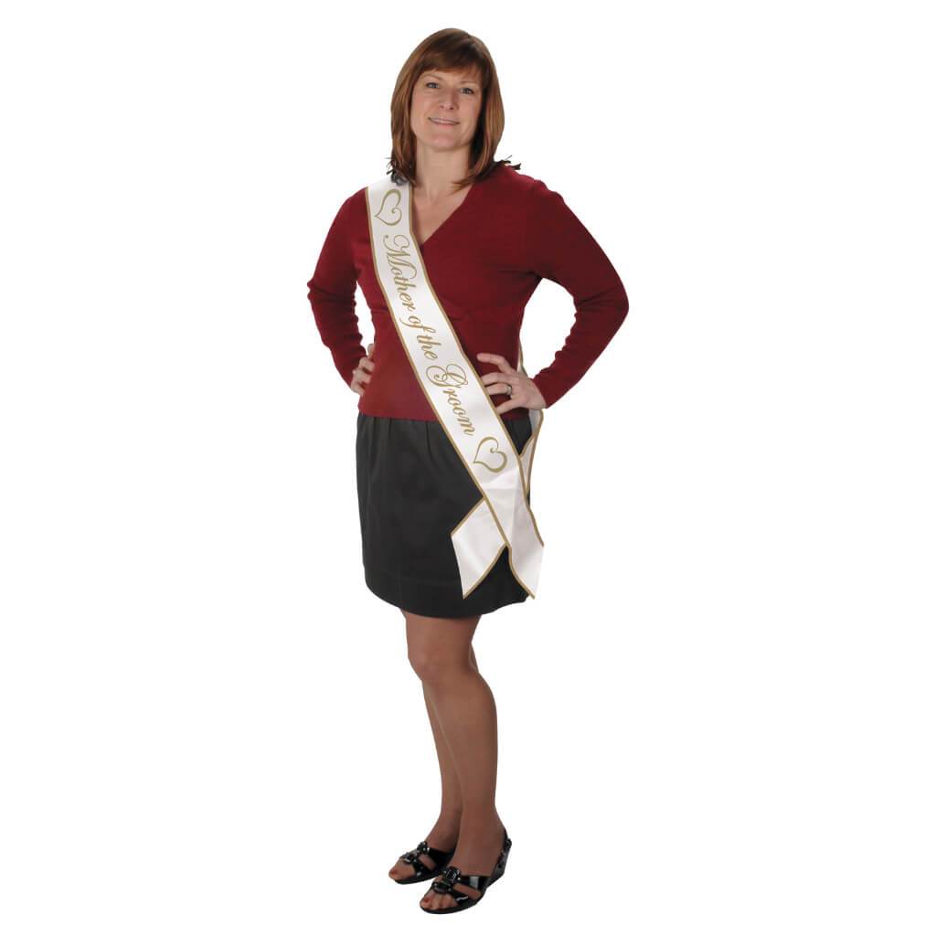 Mother of The Groom Satin Sash 