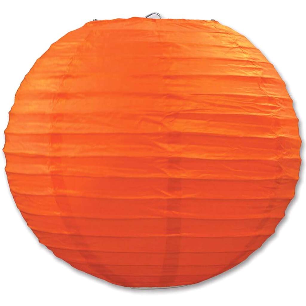 Paper Lanterns 9.5in Orange 