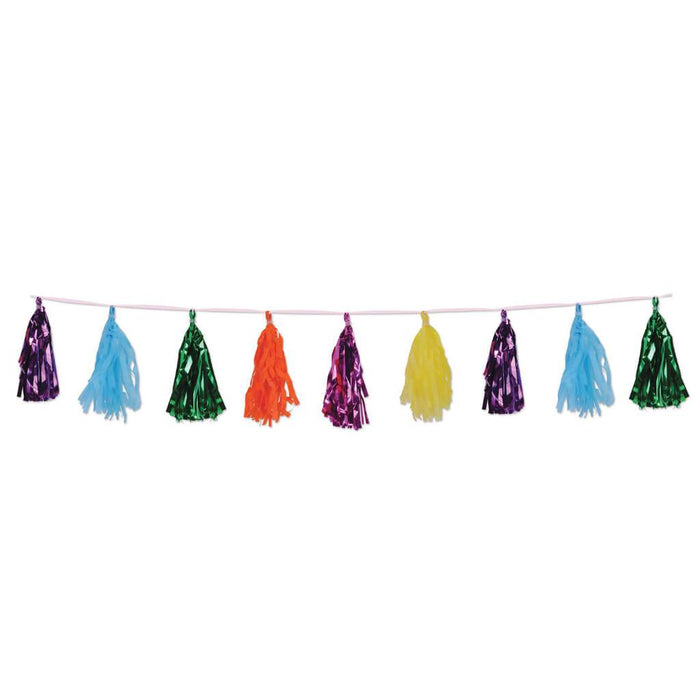 Metallic & Tissue Tassel Garland 