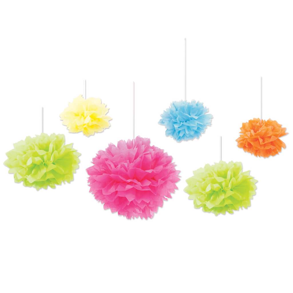 Tissue Fluff Balls Multicolor 