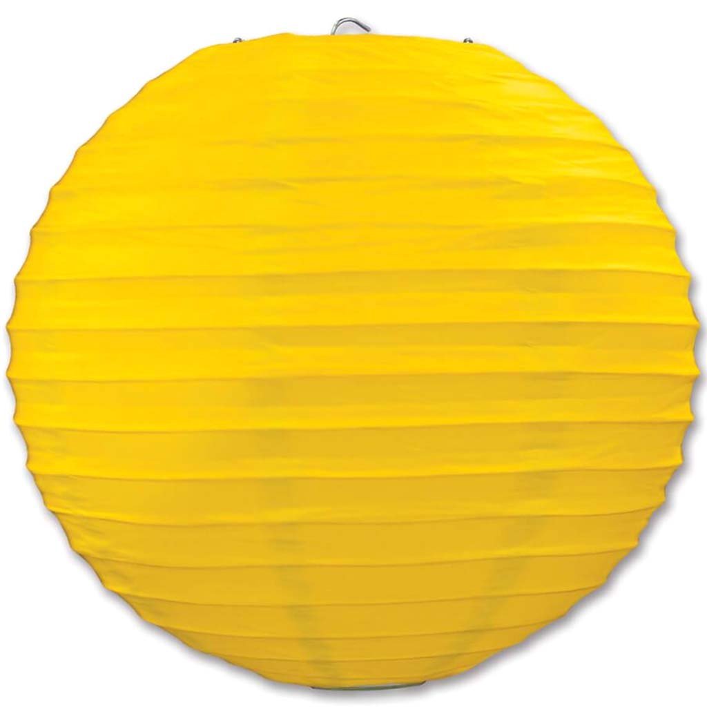 Paper Lanterns 9.5in Yellow 