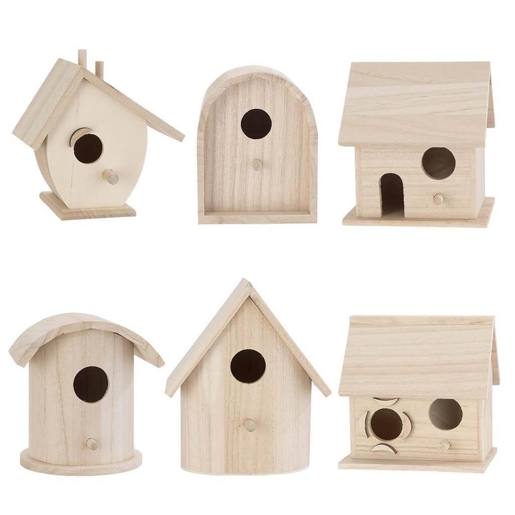 Woodbirdhouse Wren Rounded No Roof