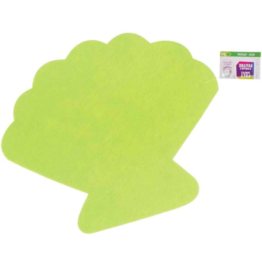 Felt Shape Shell Green