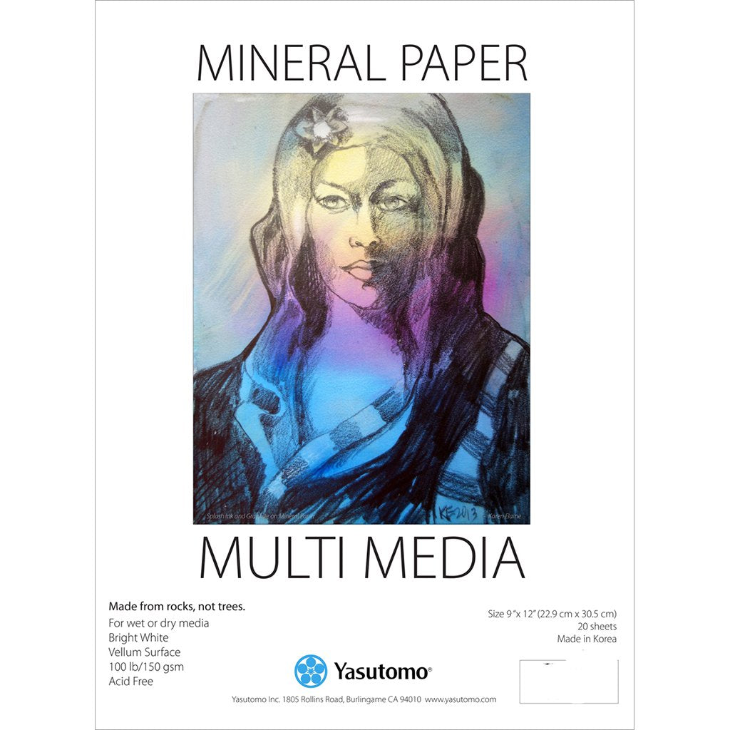 Mineral Paper Multi Media Pad 12in x 9in 20 Sheet Pad