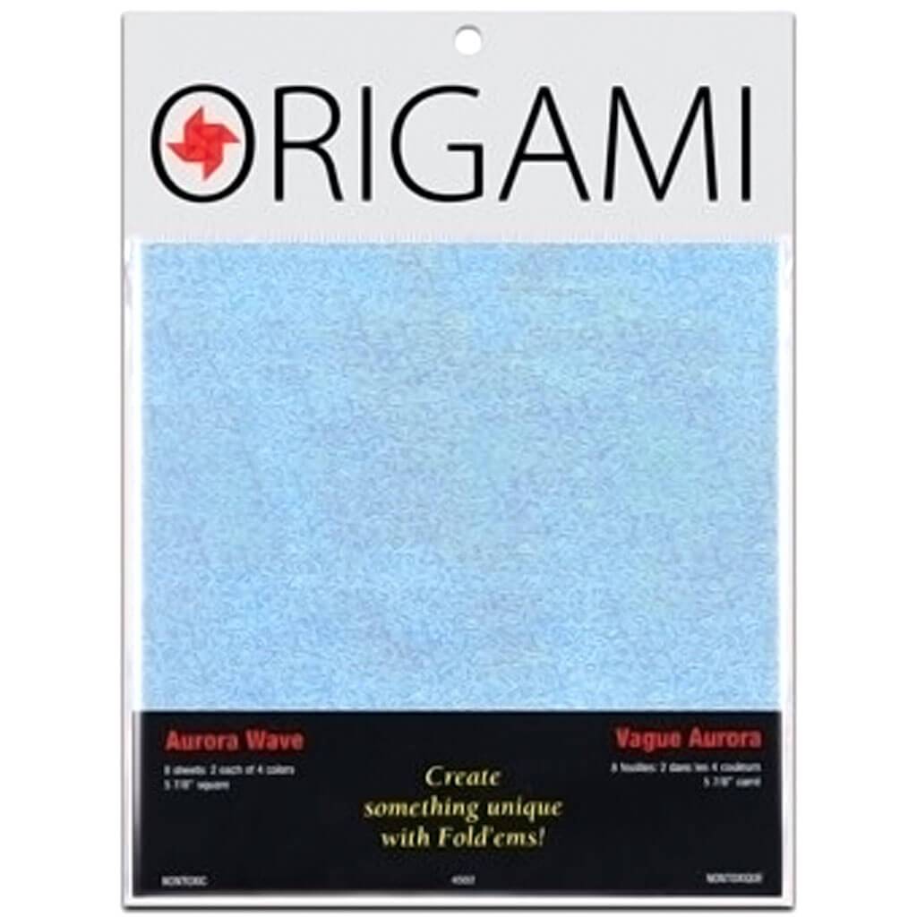 Origami Papers Aurora Wave 5 7/8in Square 8 Sheets
