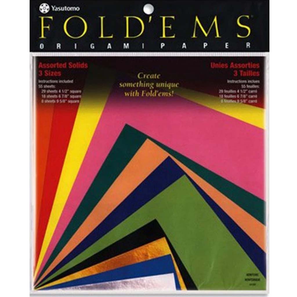 Origami Paper Large Set Contains 55 Assorted Sheets