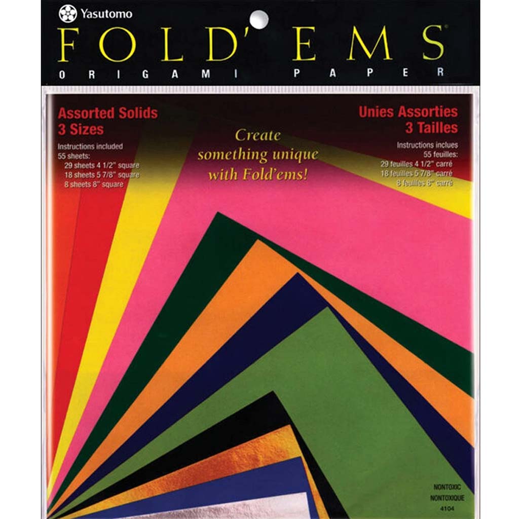Origami Paper Medium Set Contains 55 Assorted Sheets