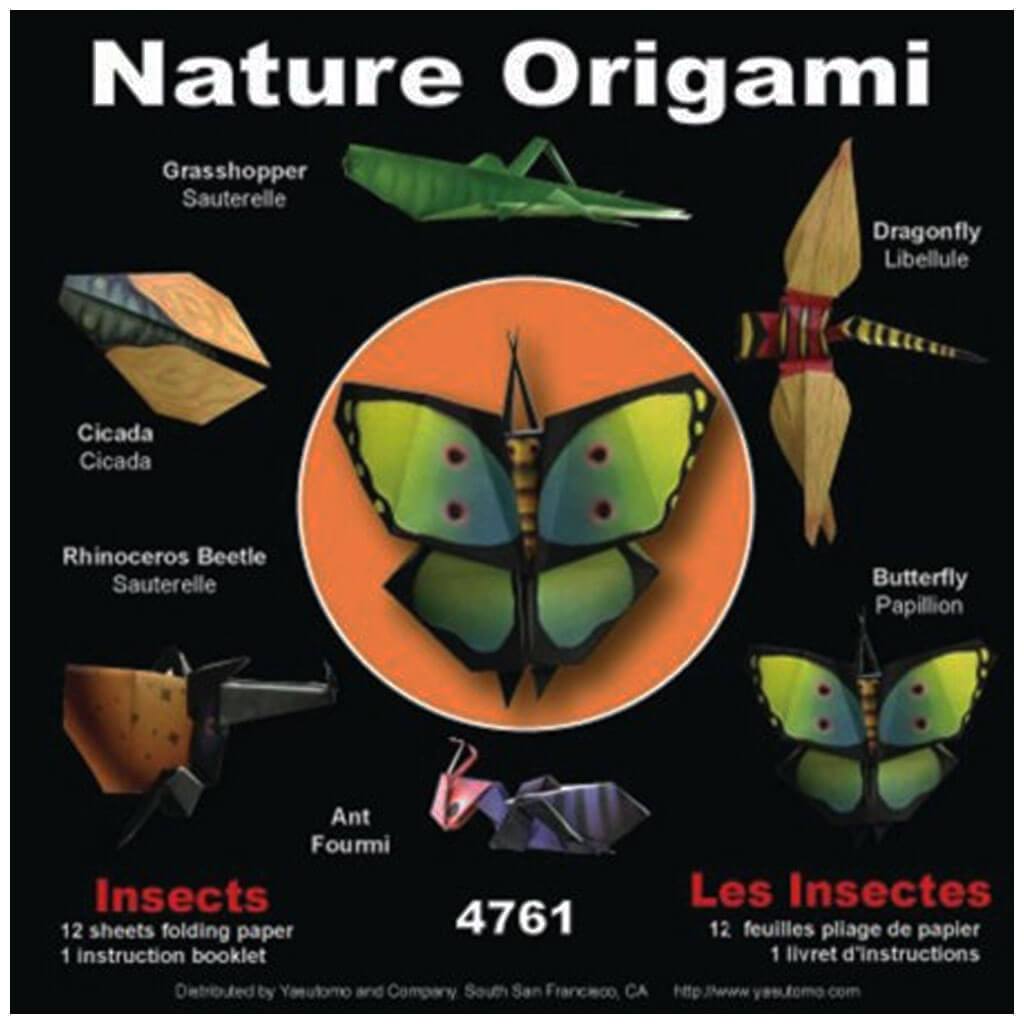 Fold ems Nature Origami Kits Insects 5 7/8in Square 21 Sheets