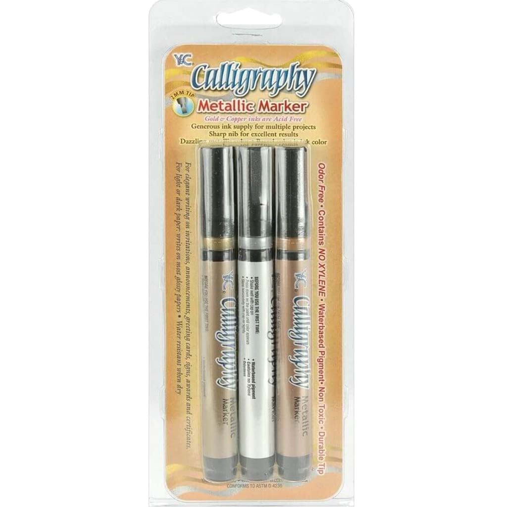 Calligraphy Metallic Marker Set 3pc