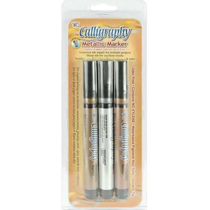 Calligraphy Metallic Marker Set 3pc