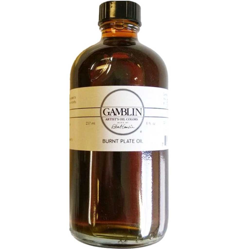 Burnt Plate Oil #8 Gamblin 8oz