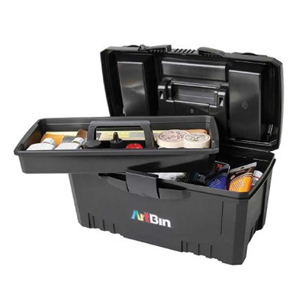 Twin Top Storage Boxes with Lift-Out Tray