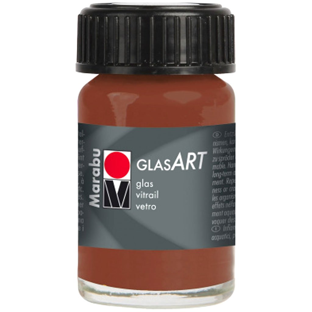 🎨 🖌 PINTURA PARA CRISTAL MARABU GLAS 15ml 295 COCO 