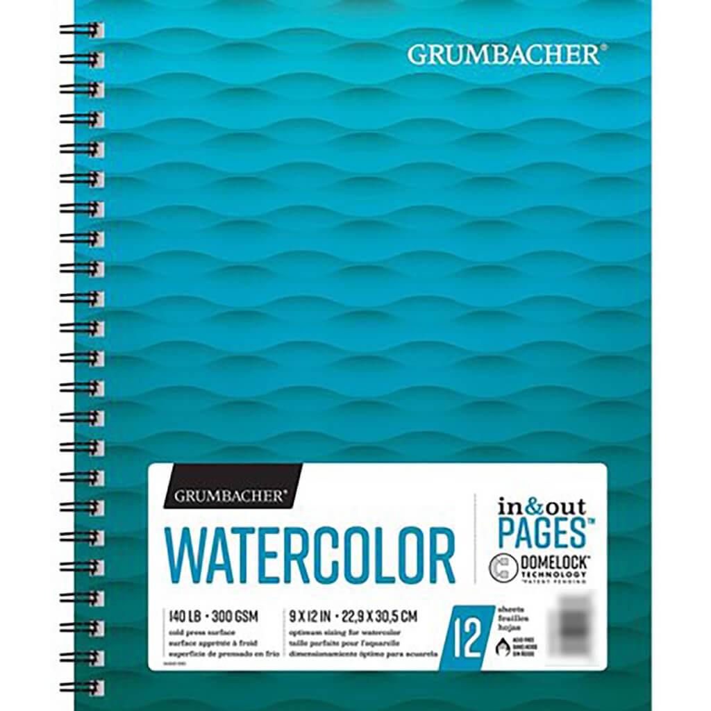 Watercolor Pad Wire Bound 9in x 12in