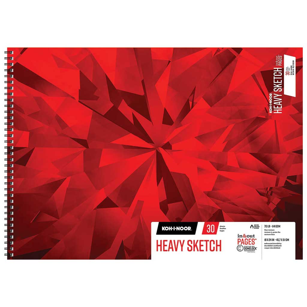 Heavy Sketch Pads 18in x 24in 30sheets