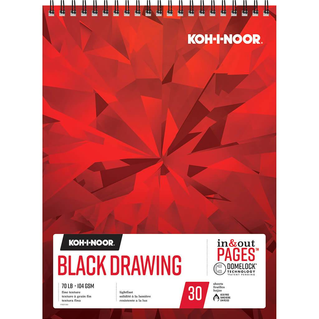 Black Drawing Pad 30sheets