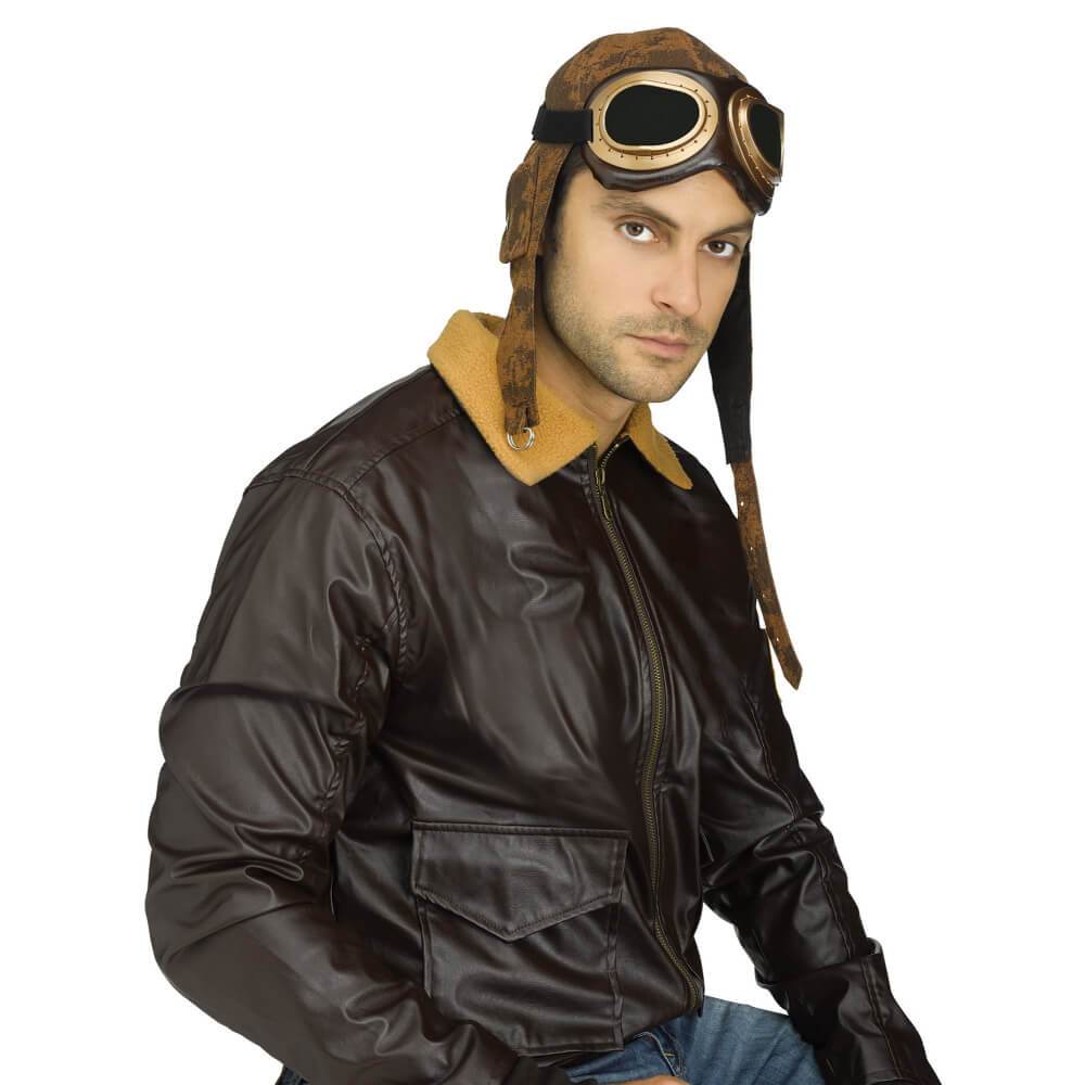 Aviator Cap with Goggles 