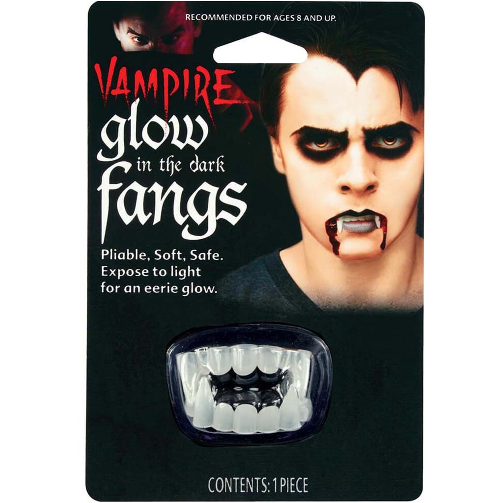 Glow In The Dark Pliable Vampire Fangs 