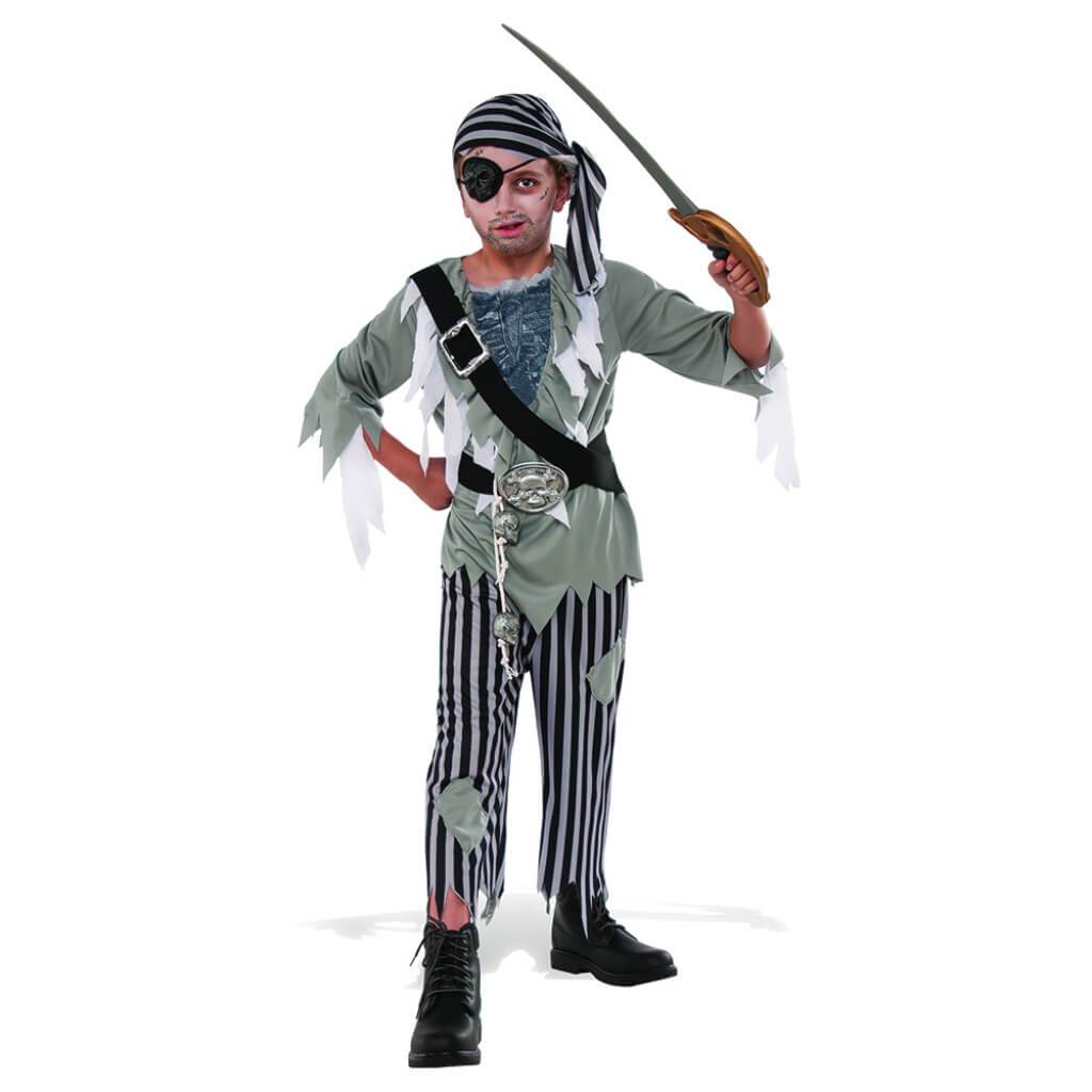 Ghostly Pirate Boy Child Costume Large