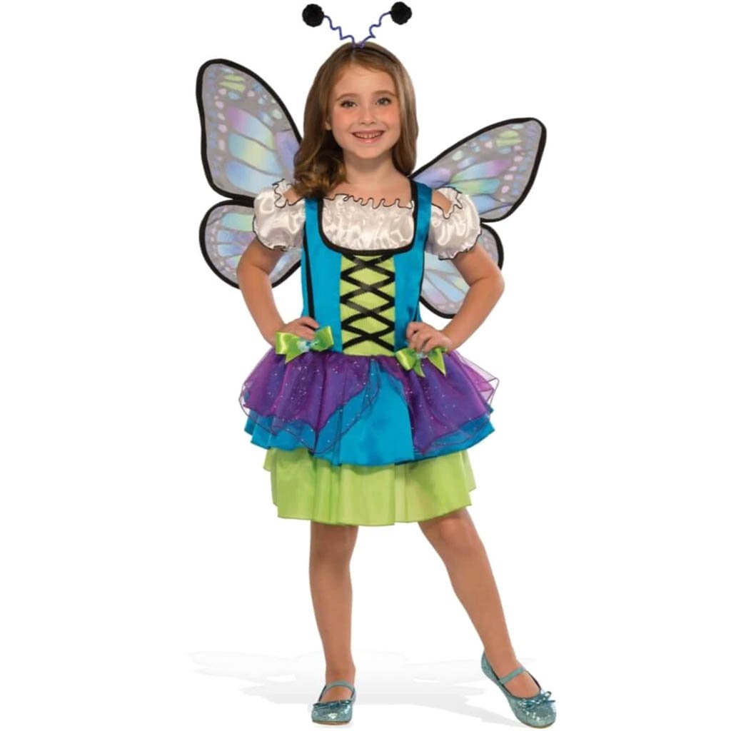 Glittery Blue Butterfly Costume