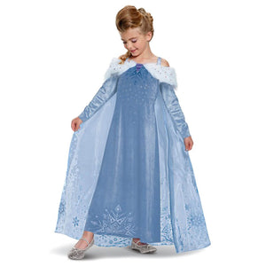 Elsa Frozen Adventure Dress Deluxe Costume