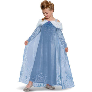 Elsa Frozen Adventure Dress Deluxe Costume