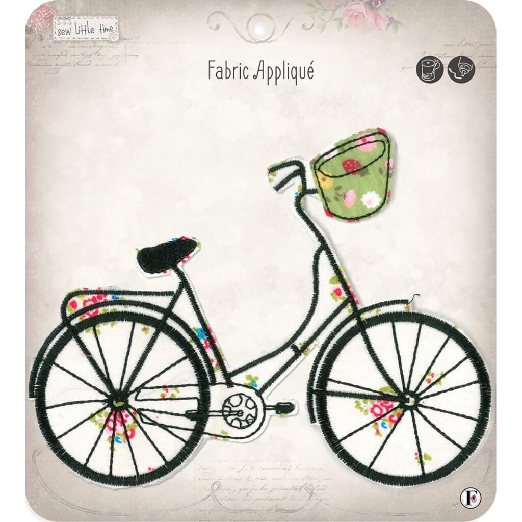 Fabric Editions Sew Little Time Sew-On Applique Bike