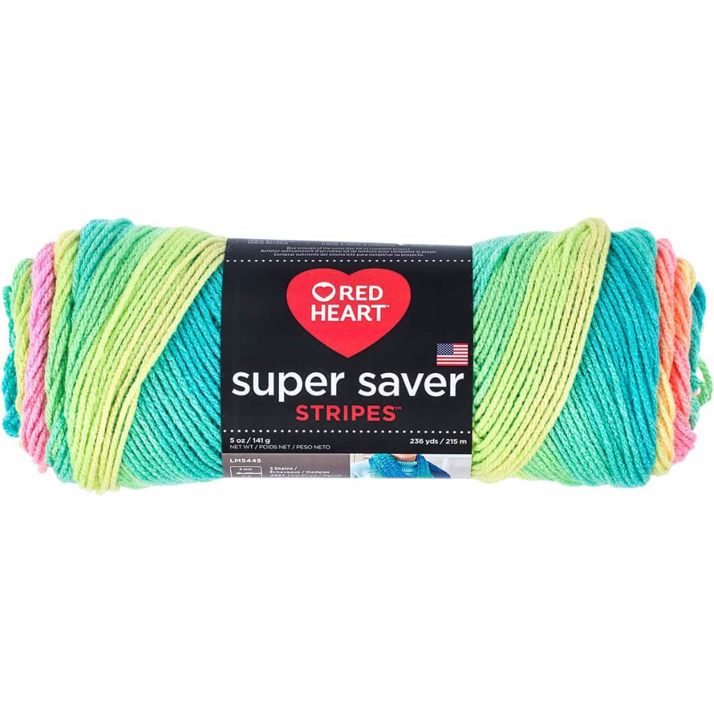 Red Heart Super Saver Yarn Retro Stripe