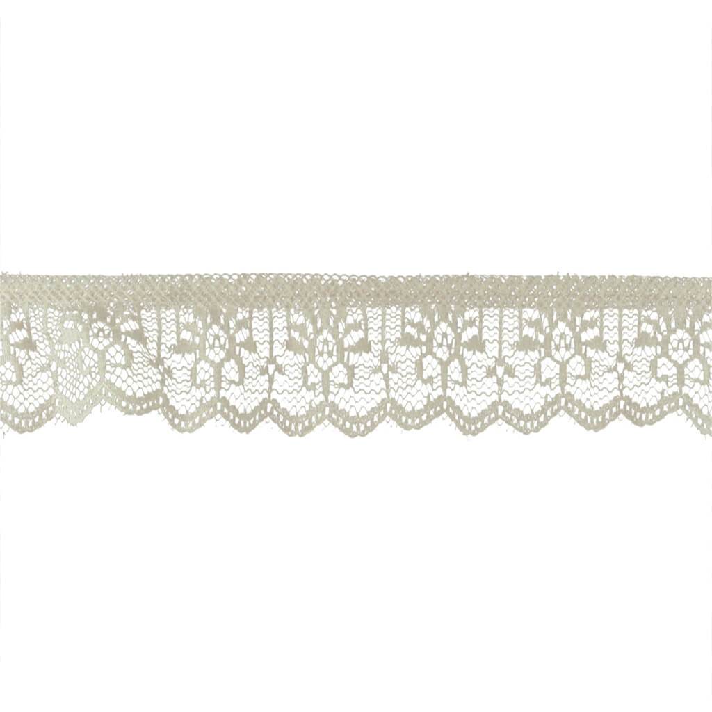 Ruffled Vertical Lace Trim 1-3/8in Oyster