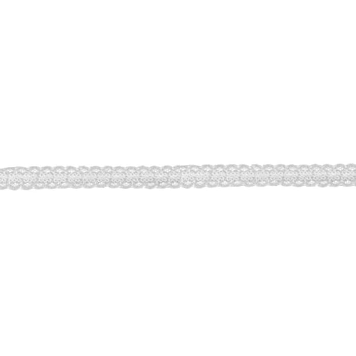 Gimp Over Galloon Lace Trim 3/4in White