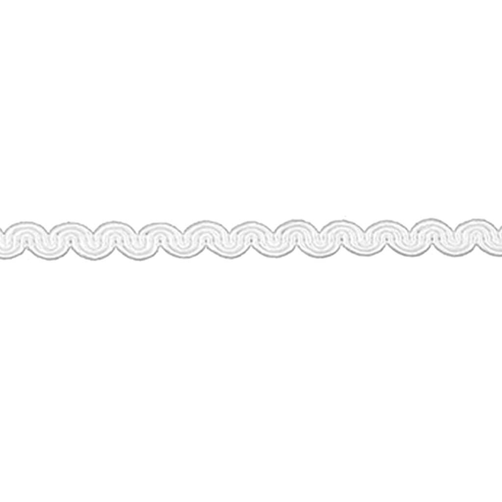 Deco Trims Scroll Gimp Trim 3/8in White