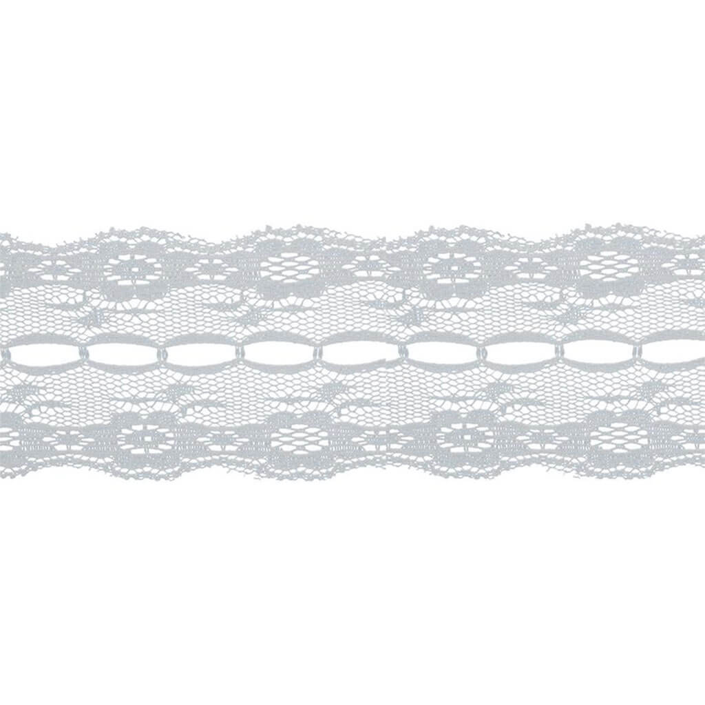 Galloon Lace Trim 2-1/2in White