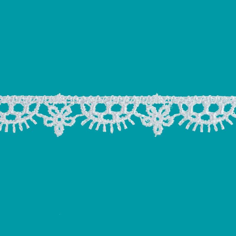 Deco Trims Daisy Scallop Edge Trim 1/2in x 15yd White