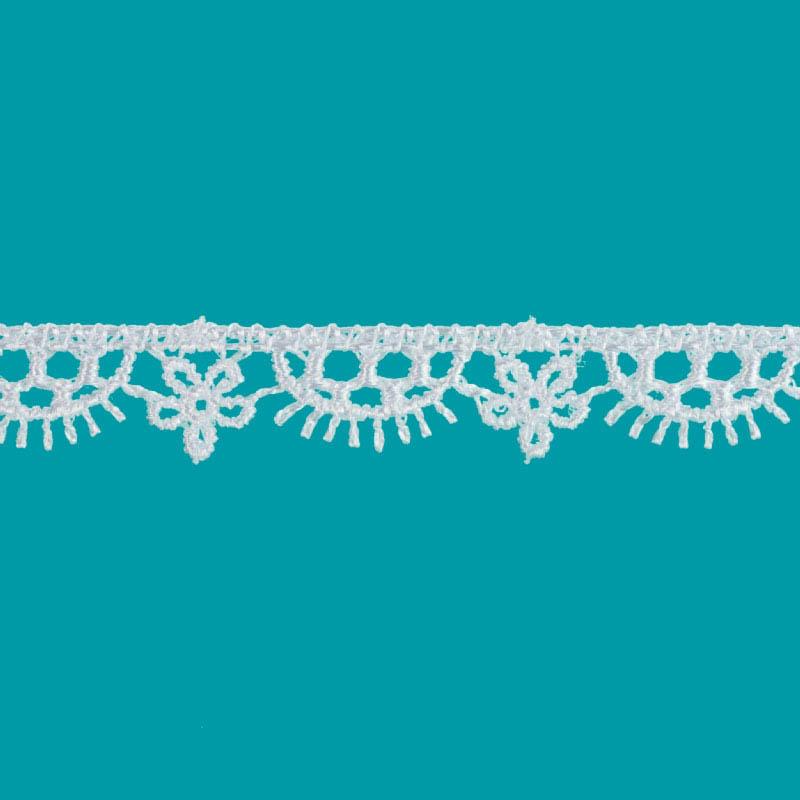 Deco Trims Daisy Scallop Edge Trim 1/2in x 15yd White