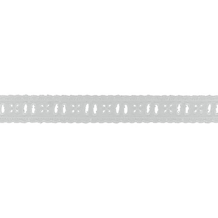 Ribbon Beading Eyelet Embroidery Trim 7/8in White