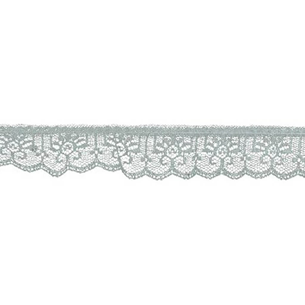 Deco Trims Ruffled Vertical Lace Trim 1-3/8in Irisdescent