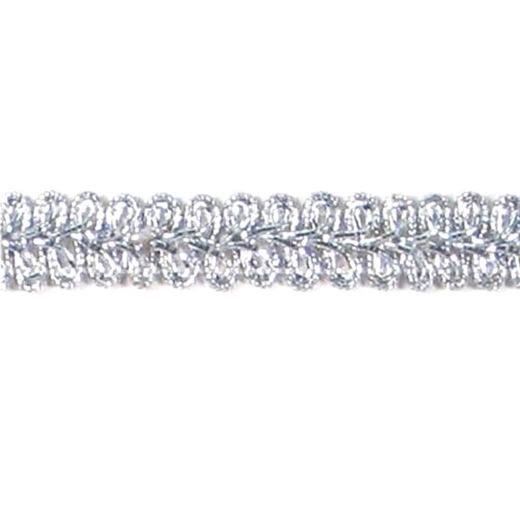 Deco Trims Metallic Star Gimp Trim 1in Silver