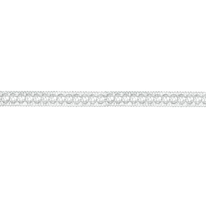 Double Loop Gimp Trim 1-1/4in Silver