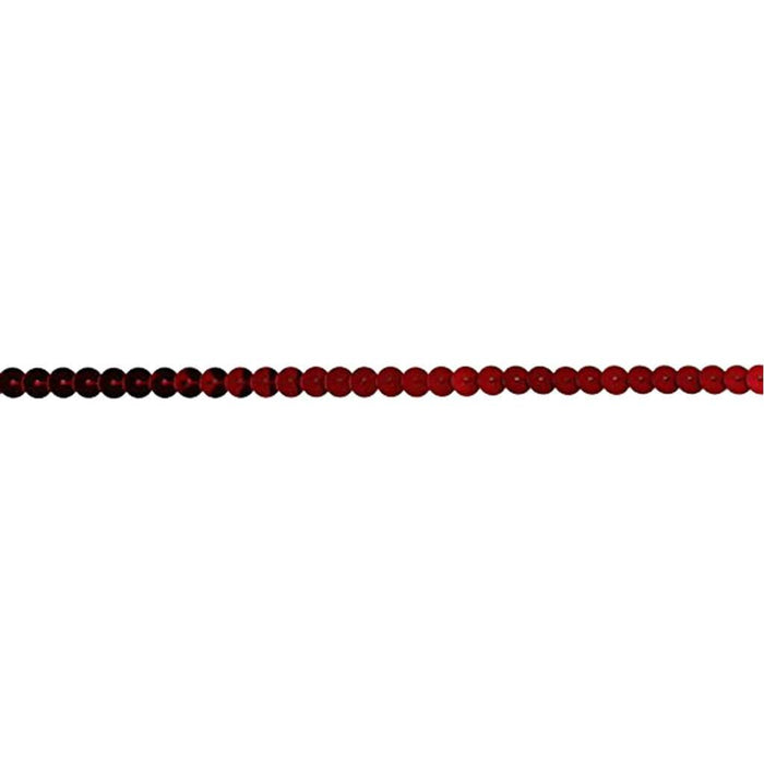Single Slung Sequin Trim 1/4in Red
